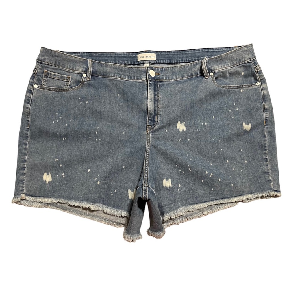 Lane Bryant Mid-Rise Boyfriend Midi Denim Shorts Size 24